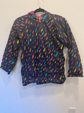 OAKI Bright Fuchsia Jacket with Teal and Yellow Accents